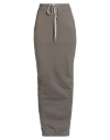 Rick Owens Drkshdw Off-white Porterville Pull On Pillar Maxi Skirt In Gray