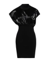 Rick Owens Drkshdw Drkshdw By Rick Owens Woman Mini Dress Black Size S Cotton, Polyurethane, Elastane In Black