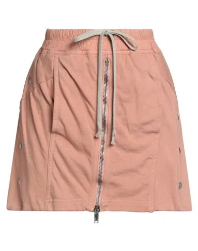 Rick Owens Drkshdw Drkshdw By Rick Owens Woman Mini Skirt Antique Rose Size Xs Cotton In Pink