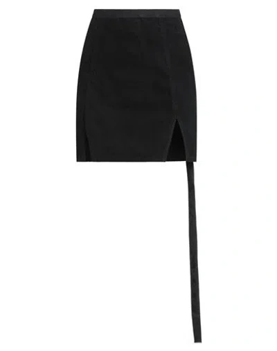 Rick Owens Drkshdw Drkshdw By Rick Owens Woman Mini Skirt Black Size Xs Cotton