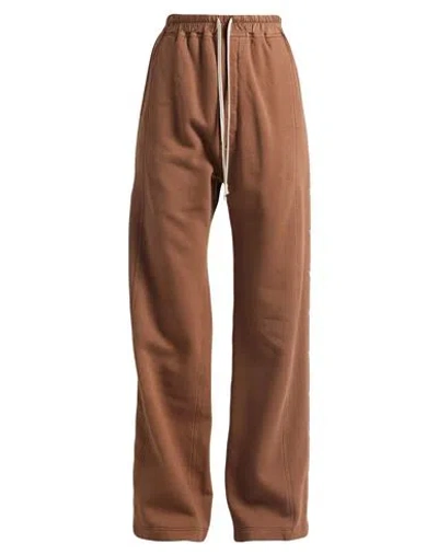 Rick Owens Drkshdw Drkshdw By Rick Owens Woman Pants Brown Size L Cotton, Elastane