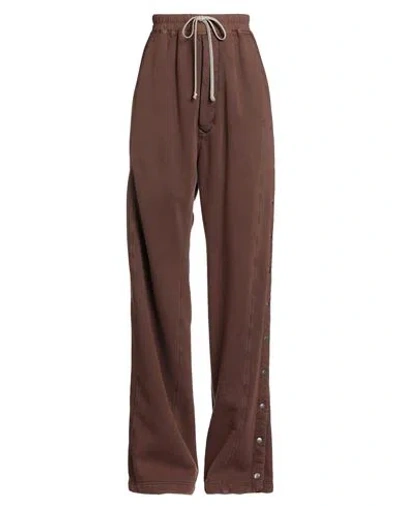 Rick Owens Drkshdw Drkshdw By Rick Owens Woman Pants Brown Size S Cotton, Elastane