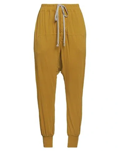Rick Owens Drkshdw Drkshdw By Rick Owens Woman Pants Marigold Size S Cotton In Yellow