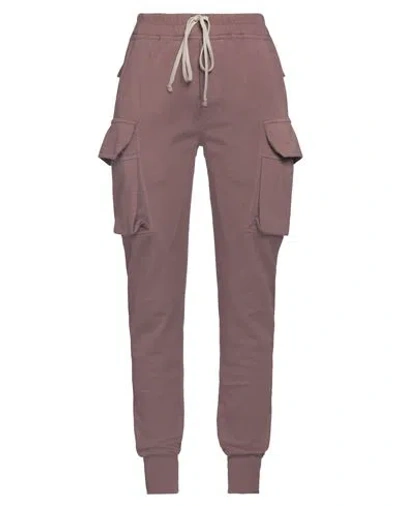 Rick Owens Drkshdw Drkshdw By Rick Owens Woman Pants Mauve Size M Cotton, Elastane In Purple
