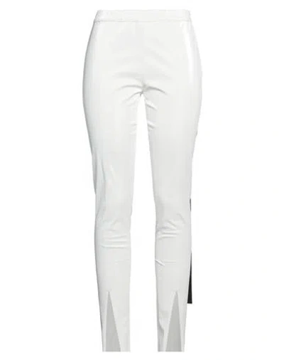 Rick Owens Drkshdw Drkshdw By Rick Owens Woman Pants White Size M Cotton, Polyurethane