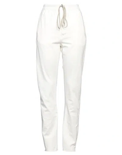 Rick Owens Drkshdw Drkshdw By Rick Owens Woman Pants White Size Xl Cotton, Elastane