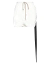 Rick Owens Drkshdw Drkshdw By Rick Owens Woman Shorts & Bermuda Shorts White Size S Cotton