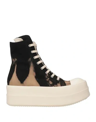 Rick Owens Drkshdw Drkshdw By Rick Owens Woman Sneakers Black Size 11 Textile Fibers