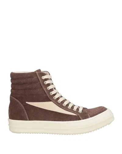 Rick Owens Drkshdw Drkshdw By Rick Owens Woman Sneakers Brown Size 6 Textile Fibers, Synthetisches Material
