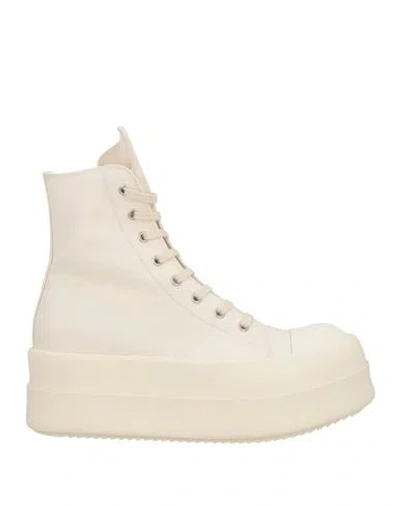 Rick Owens Drkshdw Drkshdw By Rick Owens Woman Sneakers Off White Size 11 Textile Fibers