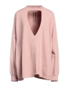 Rick Owens Drkshdw Drkshdw By Rick Owens Woman Sweatshirt Pastel Pink Size M Cotton In Pink