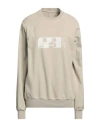 RICK OWENS DRKSHDW DRKSHDW BY RICK OWENS WOMAN SWEATSHIRT BEIGE SIZE S COTTON