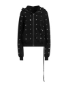 Rick Owens Drkshdw Snap-detail Zip-up Hoodie In Black