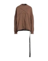 Rick Owens Drkshdw Brown Crater T Sweatshirt In Brown