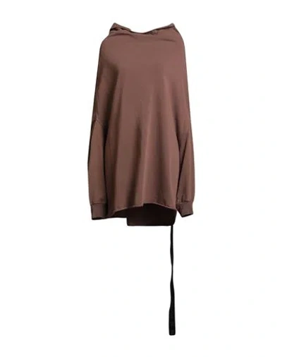 Rick Owens Drkshdw Drkshdw By Rick Owens Woman Sweatshirt Brown Size Onesize Cotton