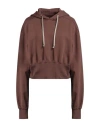 Rick Owens Drkshdw Drkshdw By Rick Owens Woman Sweatshirt Chocolate Brown Size Xxl Cotton