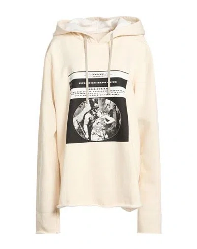 Rick Owens Drkshdw Drkshdw By Rick Owens Woman Sweatshirt Cream Size S Cotton In Neutral