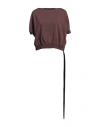 Rick Owens Drkshdw Drkshdw By Rick Owens Woman Sweatshirt Deep Purple Size S Cotton In Purple