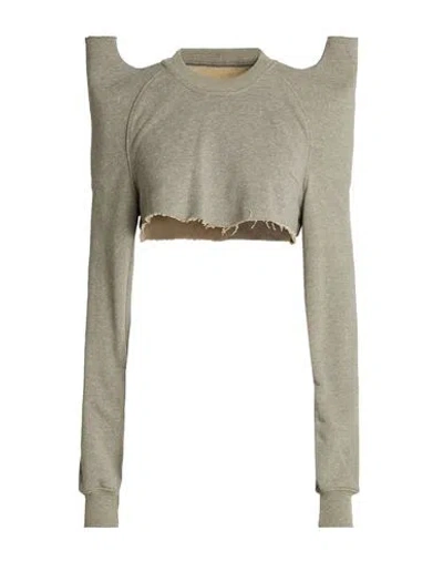 Rick Owens Drkshdw Drkshdw By Rick Owens Woman Sweatshirt Grey Size M Cotton