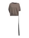 Rick Owens Drkshdw Drkshdw By Rick Owens Woman Sweatshirt Khaki Size Xl Cotton In Beige