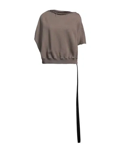 Rick Owens Drkshdw Drkshdw By Rick Owens Woman Sweatshirt Khaki Size Xl Cotton In Beige
