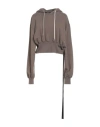 Rick Owens Drkshdw Drkshdw By Rick Owens Woman Sweatshirt Khaki Size Xl Cotton In Brown