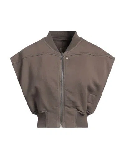 Rick Owens Drkshdw Drkshdw By Rick Owens Woman Sweatshirt Lead Size S Cotton In Grey
