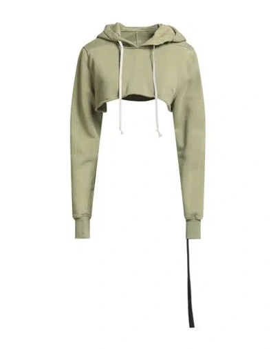 Rick Owens Drkshdw Drkshdw By Rick Owens Woman Sweatshirt Light Green Size S Cotton