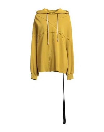 Rick Owens Drkshdw Drkshdw By Rick Owens Woman Sweatshirt Marigold Size Onesize Cotton In Yellow