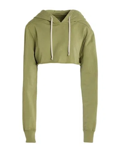 Rick Owens Drkshdw Drkshdw By Rick Owens Woman Sweatshirt Military Green Size M Cotton