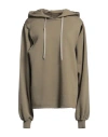 Rick Owens Drkshdw Drkshdw By Rick Owens Woman Sweatshirt Military Green Size Onesize Cotton