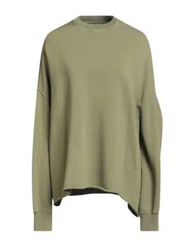 Rick Owens Drkshdw Drkshdw By Rick Owens Woman Sweatshirt Military Green Size Onesize Cotton