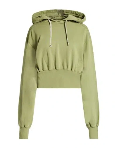 Rick Owens Drkshdw Drkshdw By Rick Owens Woman Sweatshirt Military Green Size Xxl Cotton
