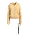 Rick Owens Drkshdw Drkshdw By Rick Owens Woman Sweatshirt Mustard Size S Cotton In Yellow