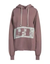 Rick Owens Drkshdw Drkshdw By Rick Owens Woman Sweatshirt Deep Purple Size Onesize Cotton In Purple