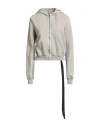 Rick Owens Drkshdw Drkshdw By Rick Owens Woman Sweatshirt Sage Green Size S Cotton In Gray