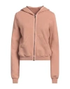 Rick Owens Drkshdw Drkshdw By Rick Owens Woman Sweatshirt Salmon Pink Size S Cotton In Salmon Pink