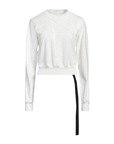Rick Owens Drkshdw Drkshdw By Rick Owens Woman Sweatshirt White Size S Cotton