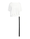 Rick Owens Drkshdw Dagger Jersey Top In White