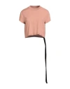Rick Owens Drkshdw Drkshdw By Rick Owens Woman T-shirt Antique Rose Size L Cotton In Pink