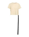 Rick Owens Drkshdw Drkshdw By Rick Owens Woman T-shirt Beige Size L Cotton In Beige
