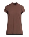 Rick Owens Drkshdw Drkshdw By Rick Owens Woman T-shirt Chocolate Brown Size Xs Cotton