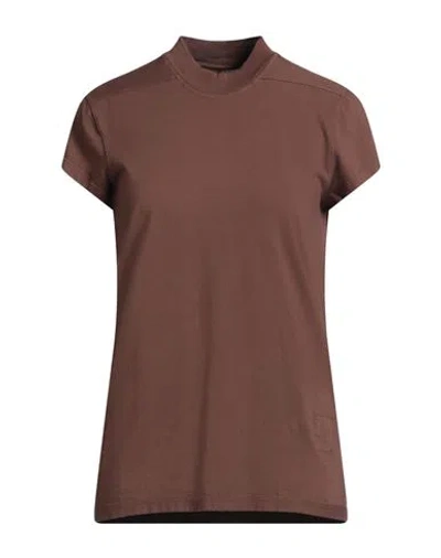 Rick Owens Drkshdw Drkshdw By Rick Owens Woman T-shirt Chocolate Brown Size Xs Cotton