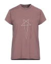 Rick Owens Drkshdw Drkshdw By Rick Owens Woman T-shirt Deep Purple Size S Cotton