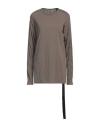 Rick Owens Drkshdw Drkshdw By Rick Owens Woman T-shirt Khaki Size Xl Cotton In Beige