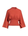 Rick Owens Drkshdw Drkshdw By Rick Owens Woman T-shirt Rust Size Xs Organic Cotton In Red
