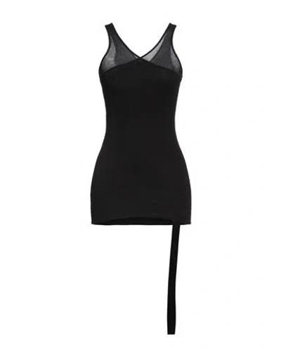 RICK OWENS DRKSHDW DRKSHDW BY RICK OWENS WOMAN TANK TOP BLACK SIZE L COTTON