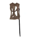 Rick Owens Drkshdw Drkshdw By Rick Owens Woman Tank Top Khaki Size S Cotton In Brown