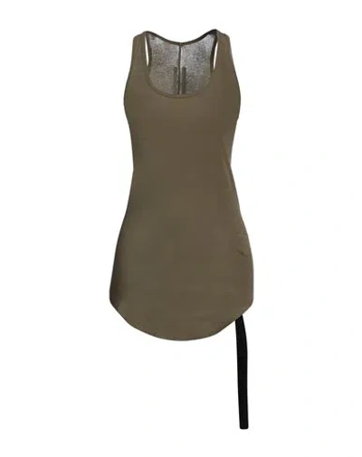 Rick Owens Drkshdw Drkshdw By Rick Owens Woman Tank Top Military Green Size S Cotton