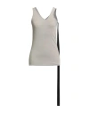 Rick Owens Drkshdw Drkshdw By Rick Owens Woman Tank Top Sage Green Size S Cotton In Gray